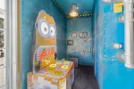 Have a blast playing the Minion arcade game - win two points for whacking the angry minions, but lose a point for hitting the good minions
